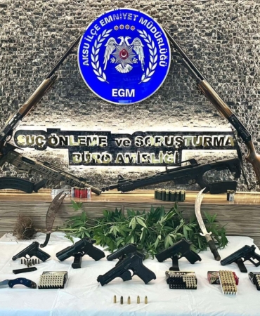 Aksu’da eş zamanlı operasyon