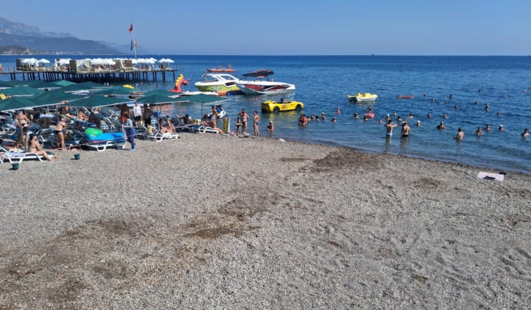 Kemer’deki halk plajına denetim