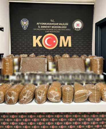 Afyonkarahisar’da kaçakçılık operasyonu