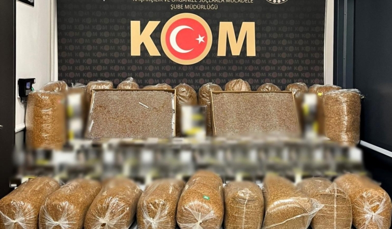 Afyonkarahisar’da kaçakçılık operasyonu