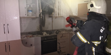 Apartmanda yangın paniği