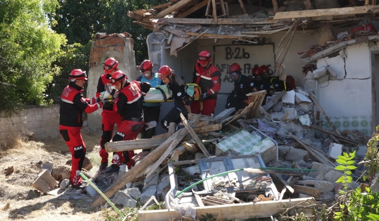 Burdur’da deprem tatbikatı yapıldı