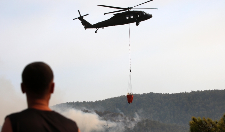Alanya’daki orman yangınında 3’üncü gün (3)
