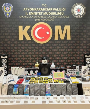 Afyonkarahisar’da kaçakçılık operasyonu