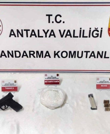 Gazipaşa’da uyuşturucu ve kaçak silah operasyonu