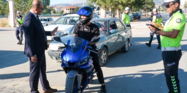Yalvaç’ta trafik denetimi