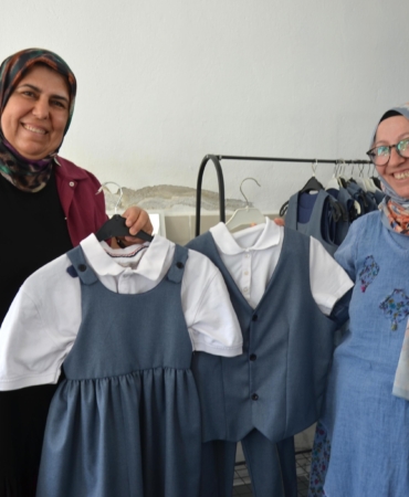 ‘Okulumuzun Kıyafetini Okulumuzda Üretiyoruz’ projesi