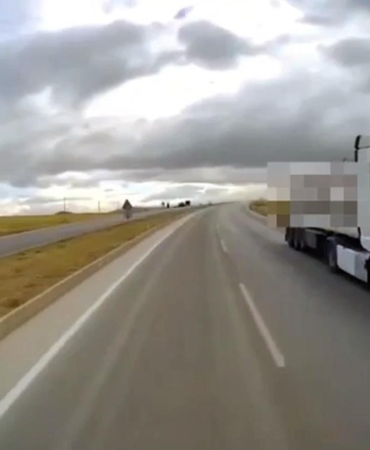 Ters yönde seyreden tanker şoförüne 9 bin 267 lira ceza