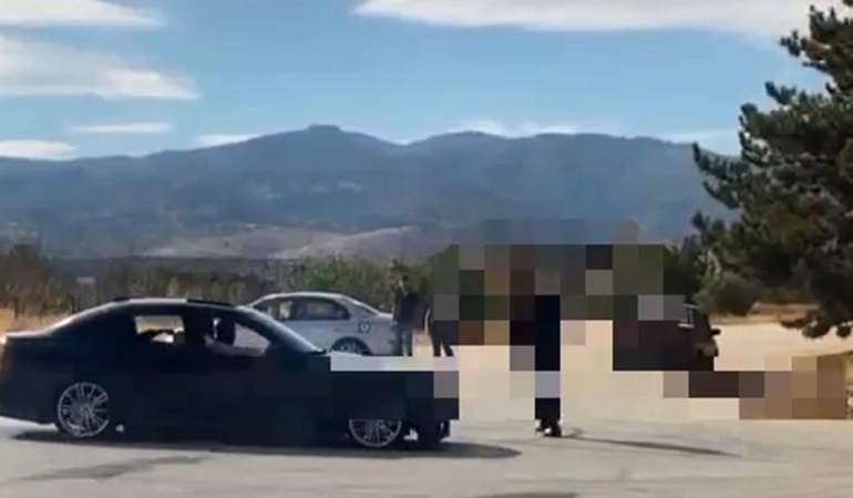 Drift yapan sürücüye ceza