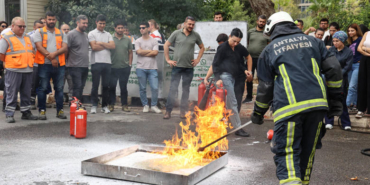 Antalya’da İtfaiye Personeline Yangın Eğitimi