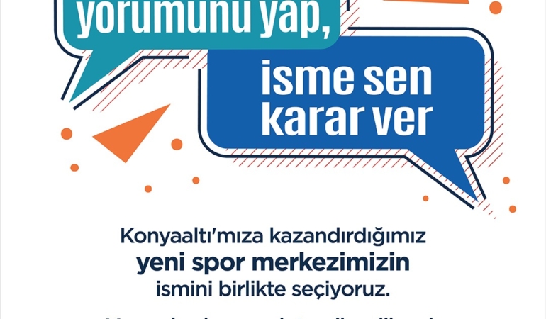 Konyaaltı’nda Spor Merkezi Adını Halk Seçecek!