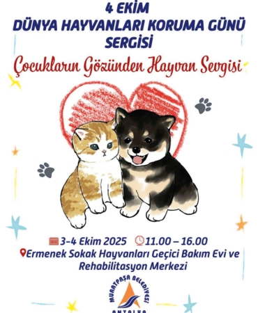 4 Ekim’de Hayvan Sevgisiyle Buluşalım!