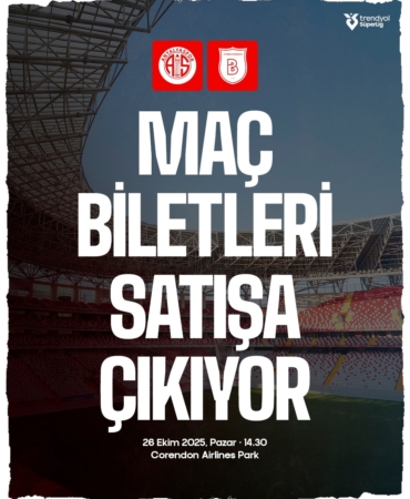 Biletler 7 TL! Antalyaspor-Başakşehir Maçı İçin