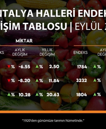 ATB eylül hal endeksini açıkladı
