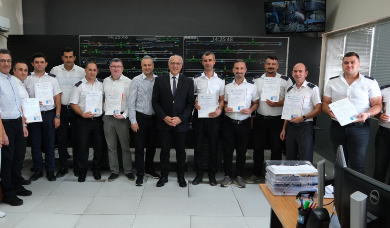 Raylı sistem kontrolörlerine AB standartlarında sertifika