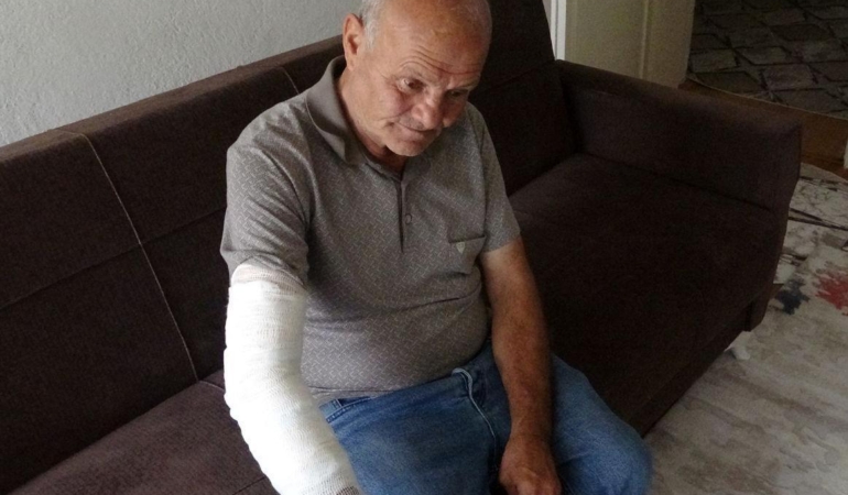 Kolunu ısıran köpeğe mama bırakıp, hastaneye giden taksici: Hayvan sevgimden vazgeçmem