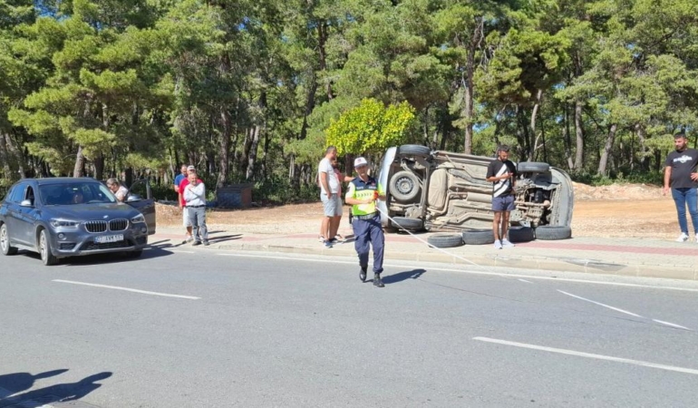 Anne ve iki çocuğu trafik kazasında yaralandı