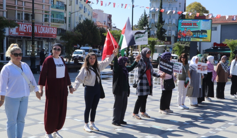 Burdur’da sessiz çığlık eylemi