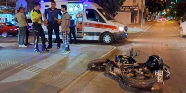Kazada motosiklet sürücüsü yaralandı