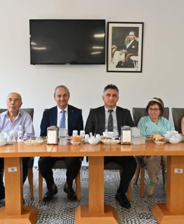 Kaymakam Dervişoğlu ve Başkan Kocagöz, Şefkat ve Huzurevi’ni ziyaret etti