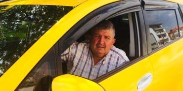 Taksicinin hayatını kaybettiği kaza kamerada