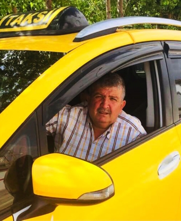 Taksicinin hayatını kaybettiği kaza kamerada