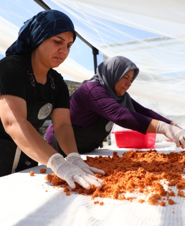 Kadın kooperatiflerinde kış hazırlığı