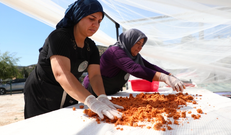Kadın kooperatiflerinde kış hazırlığı