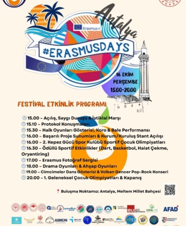 Antalya Erasmusdays Festivali başlıyor