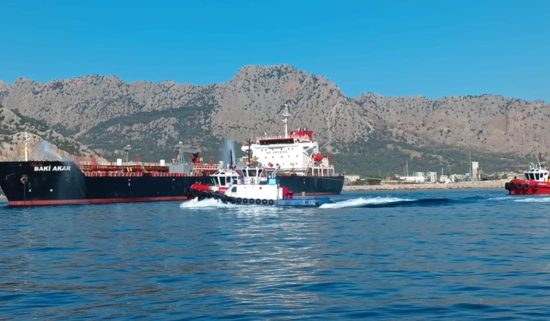 Antalya’da tanker gemisinde tatbikat