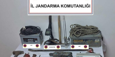 Jandarmadan sahte içki ve izinsiz kazı operasyonu