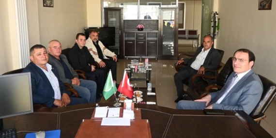 Kaymakam Türker’den ziraat odasına ziyaret Kaymakam Türker’den ziraat odasına ziyaret