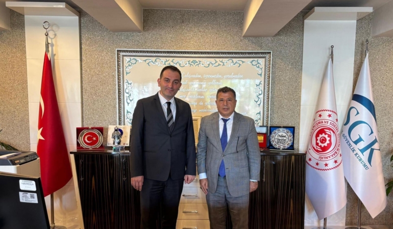 Başsavcı Kahveci’den, SGK İl Müdürü Tanrıöver’e ziyaret