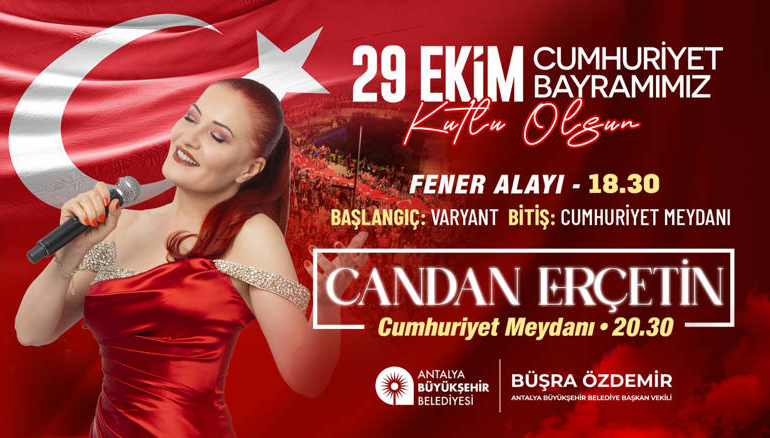 Cumhuriyet’in 102. Yılı Antalya’da Coşkuyla Kutlanacak