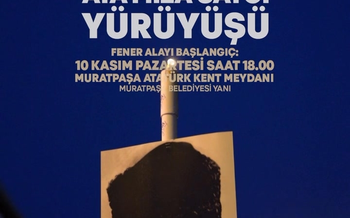 10 Kasım’da Ata’mıza Saygı Yürüyüşü!