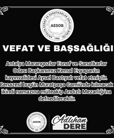 Başkan Evyapan’ın Kayınvalidesi Vefat Etti