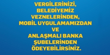 Vergiler Hizmete Dönüşüyor, Ödemelerinizi Yapın!