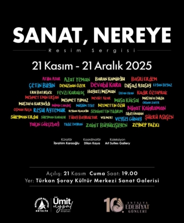 Sanat, Nereye? Sergisi Antalya’da Başlıyor!