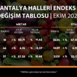 ATB, ekim hal endeksini açıkladı