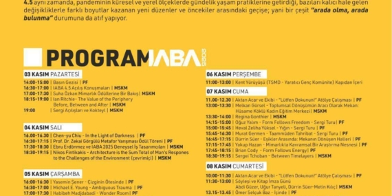 5. Uluslararası Antalya Mimarlık Bienali 3- 9 Kasım’da Kepez’de