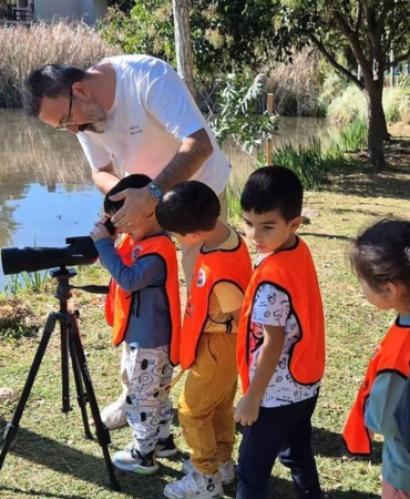 Minik doğa kaşifleri işbaşında