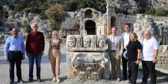 Rektör Özkan, Myra Antik Kenti’ni ziyaret etti