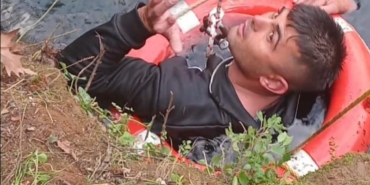 Düden Çayı’na düşen genç, can simidiyle kurtarıldı