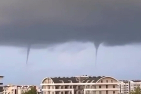 Antalya’da denizde hortumlar oluştu