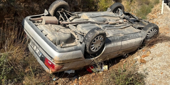 Otomobil takla attı: 1 yaralı