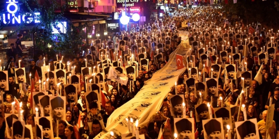 Antalya Ata’ya Saygı Yürüyüşü’nde buluşuyor