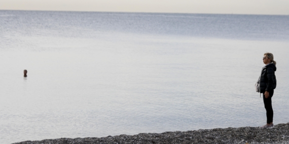 Ata’ya denizde saygı duruşu