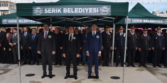 Serik’te 10 Kasım töreni