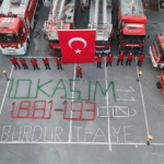 İtfaiyeciler Atatürk’ü andı