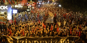 Muratpaşa’da binler Ata’ya Saygı Yürüyüşü’nde buluştu